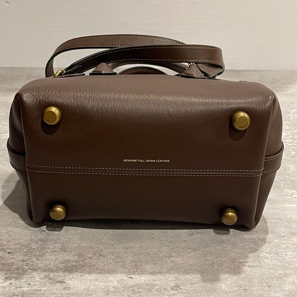 Coach Dark Brown Leather Satchel - Picture 5 of 14